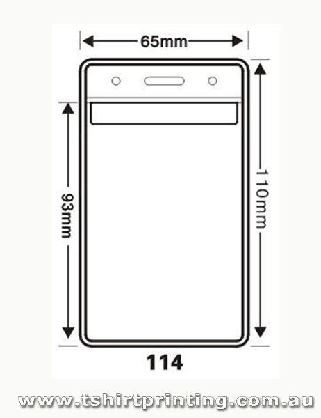 65mmx110mm Clear PVC Card Holder